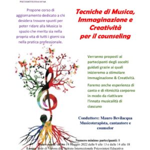 Tecniche di Musica, Immaginazione e Creatività per il counseling