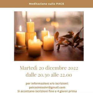 Solstizio d’inverno – meditazione sulla pace a Verona